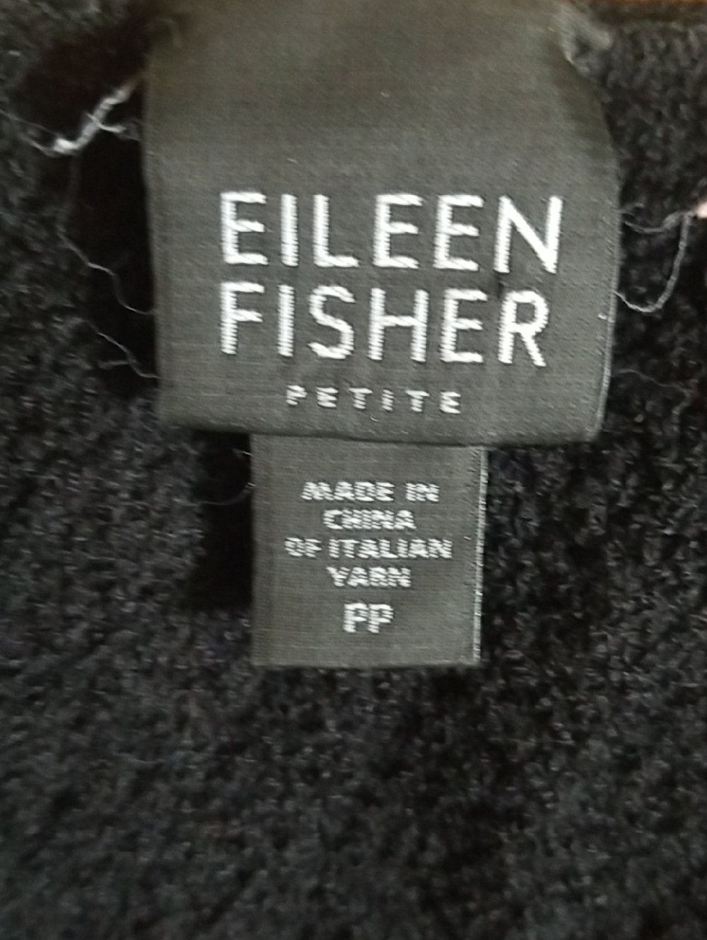 Eileen Fisher black Wool Top - Picture 5 of 7